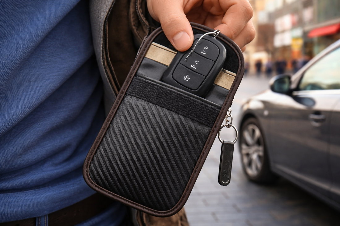 Kunnen dieven mijn autosleutel scannen als deze in mijn zak zit?