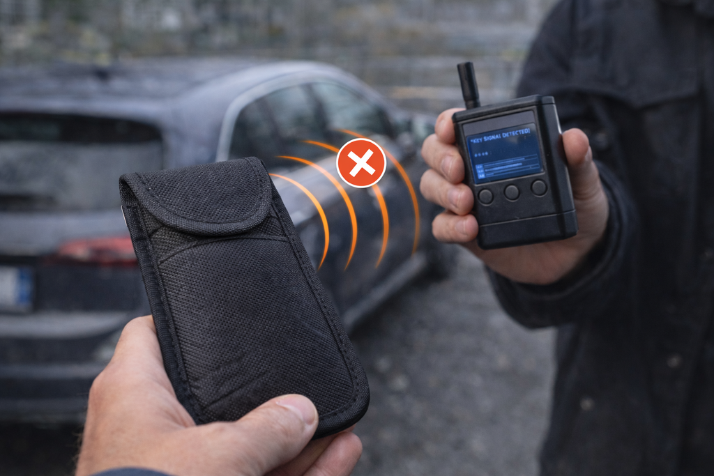 Bundeldeal - ideale bescherming | Signal Blocker RFID Blokkeerkaart + Autosleutel ID Beschermer