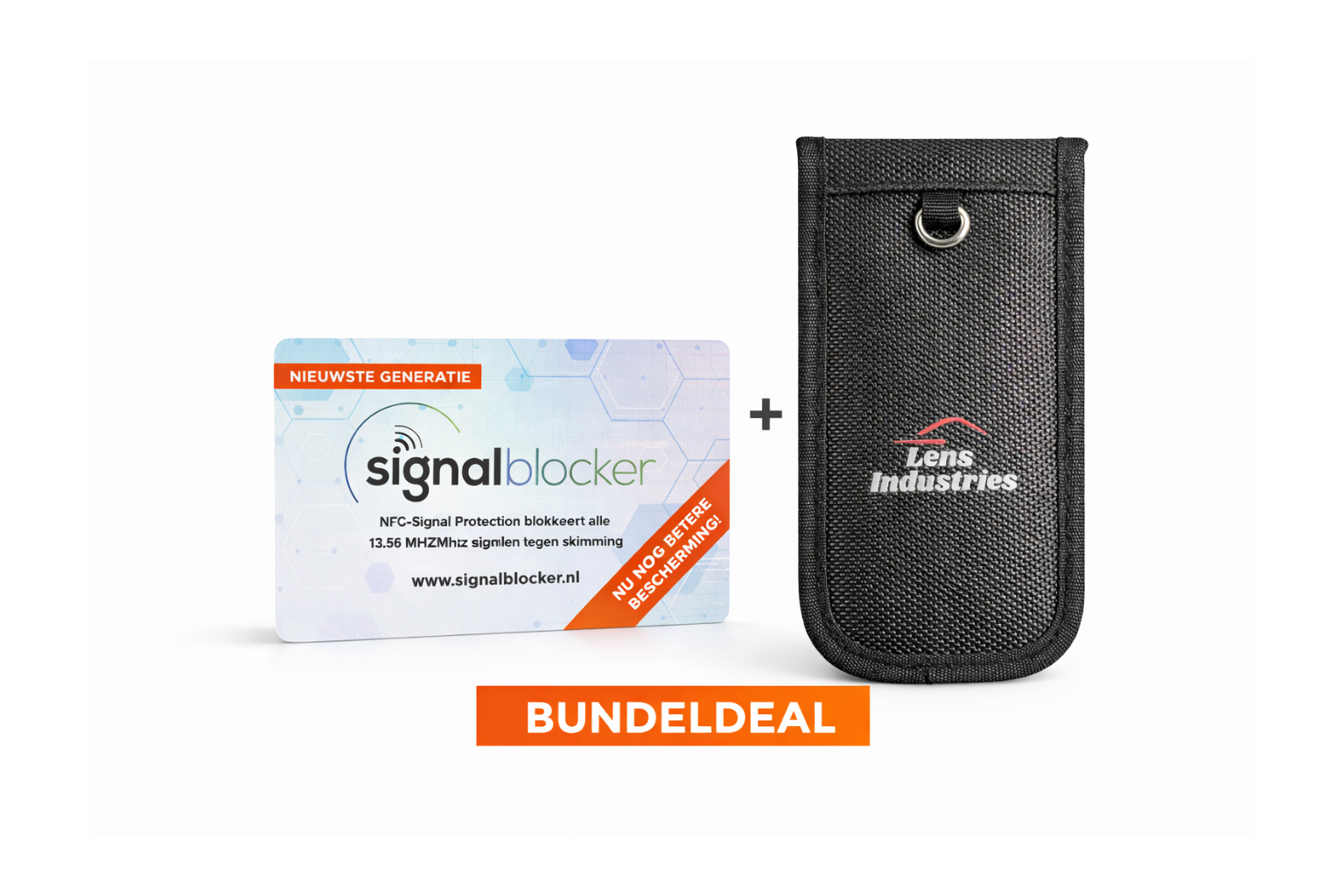 Bundeldeal - ideale bescherming | Signal Blocker RFID Blokkeerkaart + Autosleutel ID Beschermer